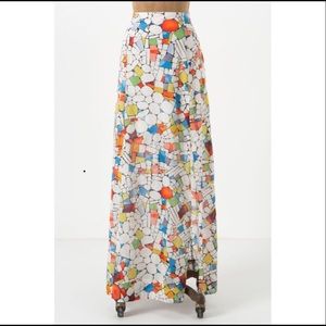 Maeve Leadlight Stained Glass Maxi Skirt